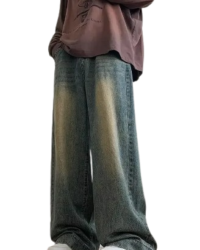 washed baggy jeans