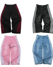 Baggy jeans with stripes