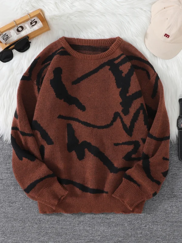 Graffiti Jacquard Sweater - Image 11