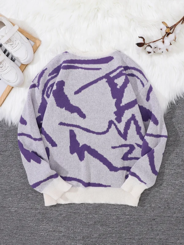 Graffiti Jacquard Sweater - Image 4