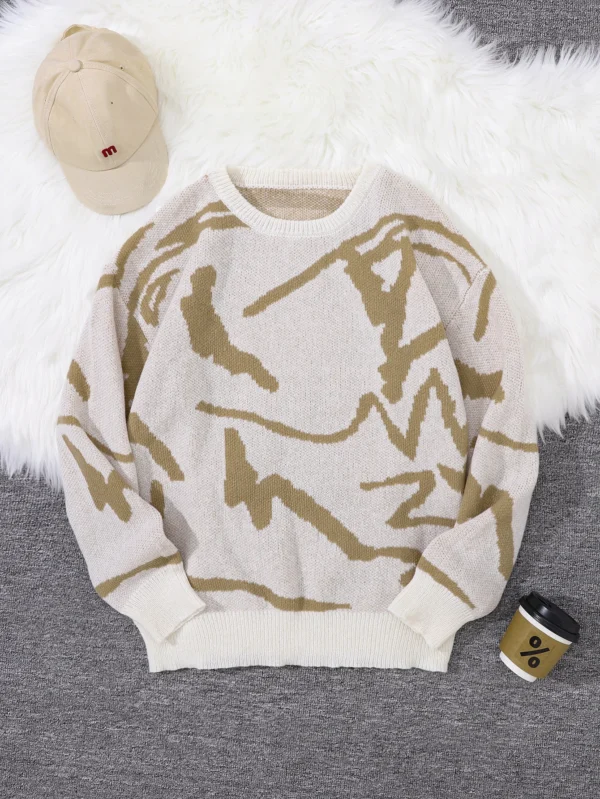 Graffiti Jacquard Sweater - Image 5