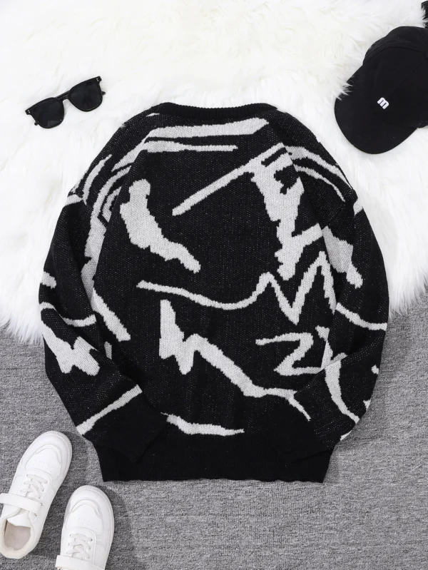 Graffiti Jacquard Sweater - Image 8