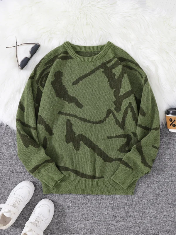 Graffiti Jacquard Sweater - Image 14