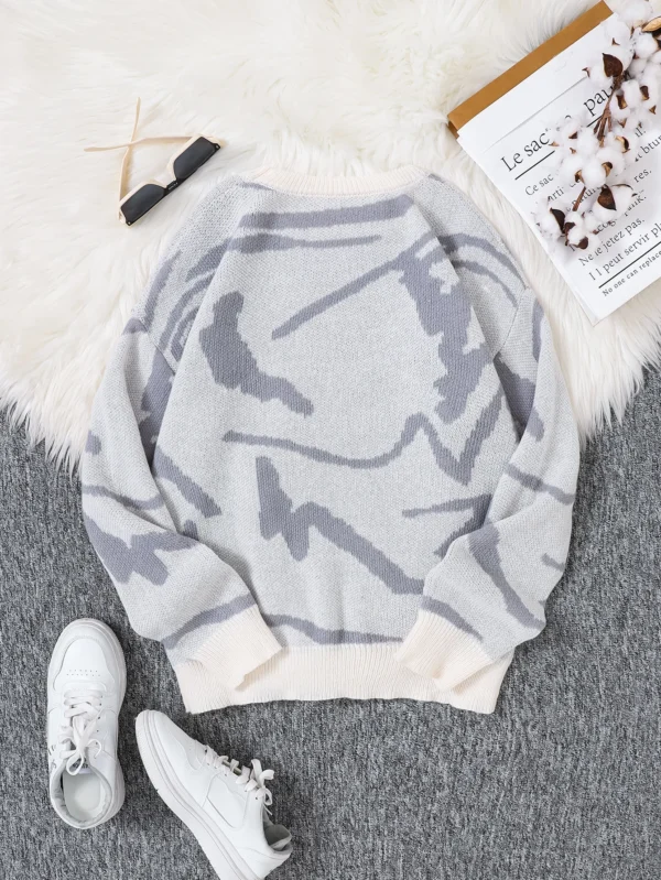 Graffiti Jacquard Sweater - Image 2
