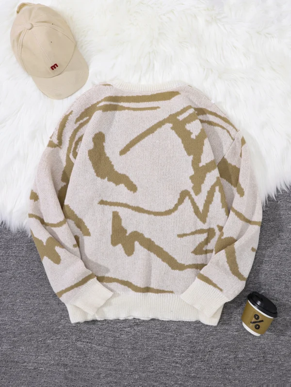 Graffiti Jacquard Sweater - Image 6