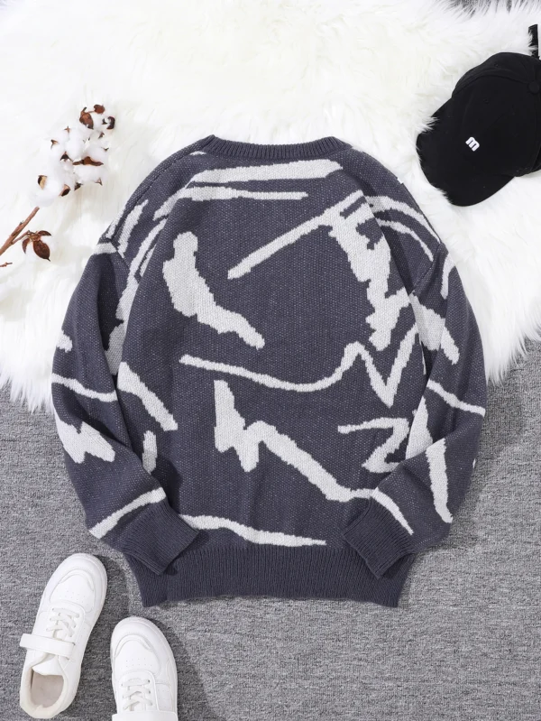 Graffiti Jacquard Sweater - Image 10